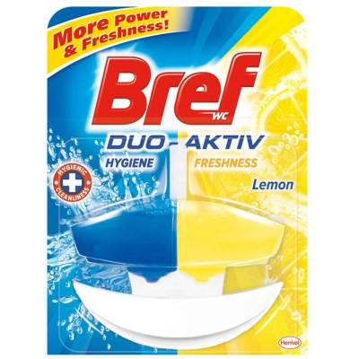 Bref Ароматизатор за тоалетна Duo-Aktiv, течен, лимон, 50 ml