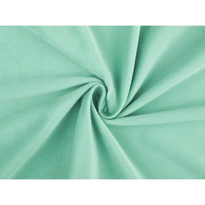 Prima-obchod Velvet / samet strukturovaný jednobarevný, barva 8 mint
