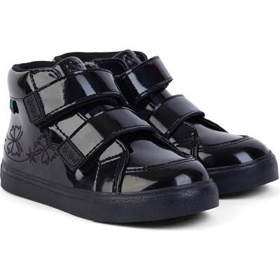 Kickers Обувки Kickers Kids Tovni Hi Stardust Patent Boots - Black