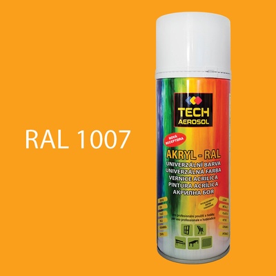 Tech aerosol akrylátové barvy 400ml RAL 1007 Žlutá narcisová
