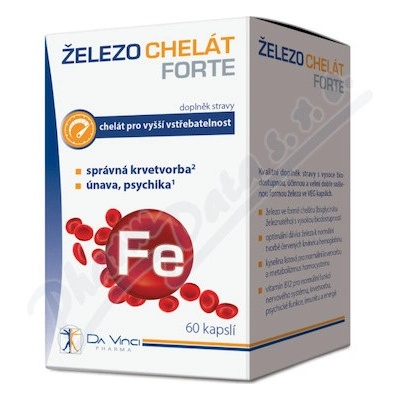 Da Vinci Pharma Železo chelát Forte 60 kapslí