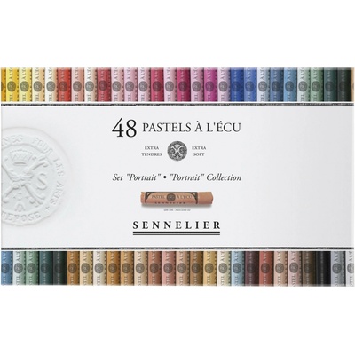 Sennelier sada suchých půlených pastelů Ecu é l'écu Portrait 48 ks