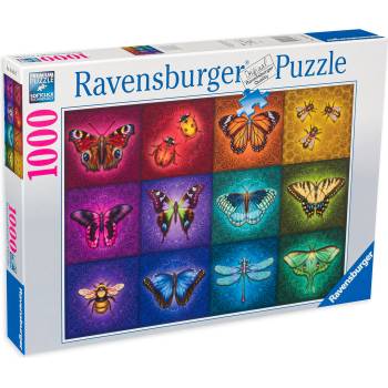 Ravensburger Пъзел Ravensburger от 1000 части - Крилати животинки (16818)
