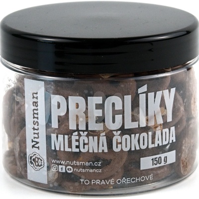 NUTSMAN Preclíky mléčná čokoláda 150 g