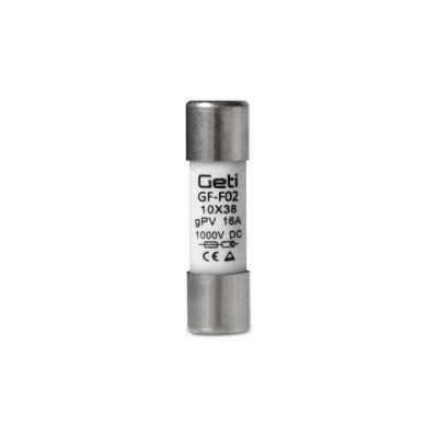 Pojistka GETI GF-F02 pro fotovoltaické systémy 16A/1000V DC