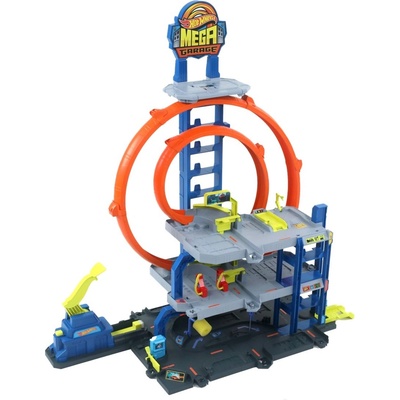 Mattel Игрален комплект Hot Wheels City - Mega Garage (JBM74)