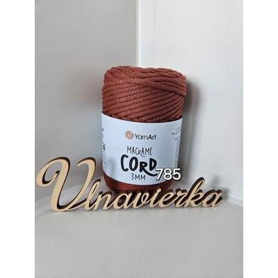 YarnArt Macrame Cord 3mm -785 tehlová