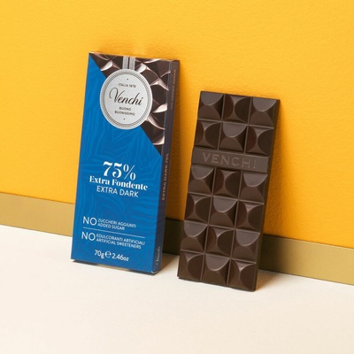 Venchi hořká 75% bez přidaného cukru 70 g