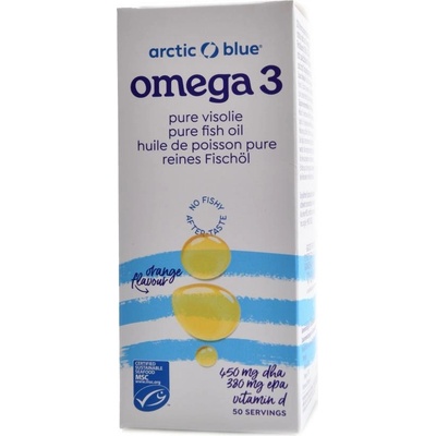 Arctic Blue Omega bv. Omega 3 450mg DHA 380mg EPA Vitamin D 400IU 250 ml