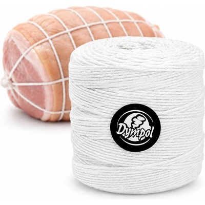Bavlnené mäsiarske nite biele, šnúra 500 g