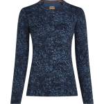 Icebreaker Дамско мериносово термобельо Icebreaker Women's Merino 200 Oasis L/S Crewe Moss Bloom Aop Merino base layer - Midnight Navy / Dawn / Aop - размер XL (115-2819-0315)