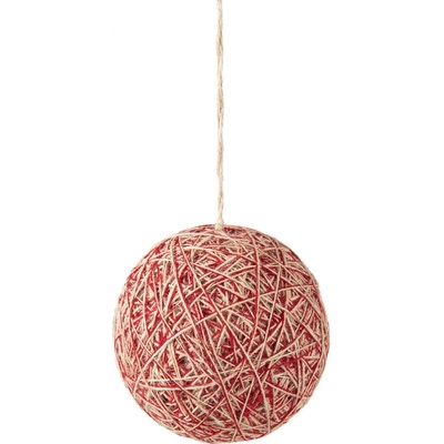 Clayre & Eef Textilní vánoční koule Ø 12*12 cm