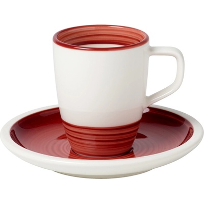 Villeroy & Boch Villeroy&Boch Manufacture Rouge šálek s podšálkem na espresso 0,10l Ø12cm
