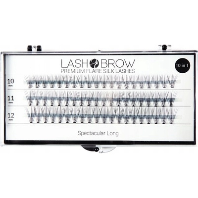 Lash Brow premium flare silk lashes řasy v trsech Spectacular long