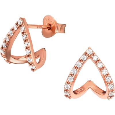 Bangles.cz srdce Elipse rose gold 2137