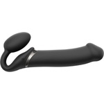 Strap On Me 3 Motors Vibrating Silicone Bendable Strap-On Black XL
