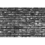 DIMEX ART Флизелинов фототапет тъмносиви тухли 375 x 250 см