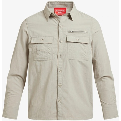 Craghoppers NosiLife Adventure Long Sleeved Shirt parchment