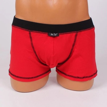 Image 1 of Мъжки боксер в червено с черен ластик