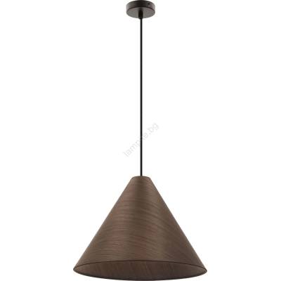 Candellux Пендант на кабел CONO 1xE27/40W/230V махагонов фурнир (CA1164)