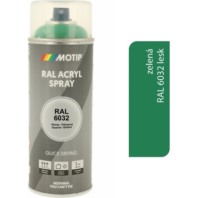 Motip Acryl 400 ml RAL 6032 lesk