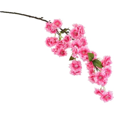 Jarní kvetoucí větev růžová 90 cm