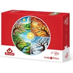 Art Puzzle Кръгъл пъзел Art Puzzle от 570 части - Колелото на четирите сезона (45709)
