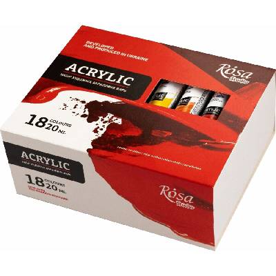 Rosa Studio Комплект акрилни бои 18x20ml (9074770)
