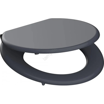 SCHÜTTE 80104 - Тоалетна седалка SPIRIT, антрацит, SoftClose (меко затваряне), МДФ дърво (CH0027)