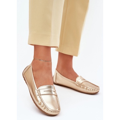 Boto Dámské Eko Kožené Mokasíny Zlaté Lenvie vícebarevná