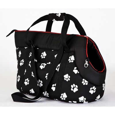 HobbyDog R1 Taška černá a packy 20 x 42 cm