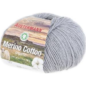 Austermann Merino Cotton 98311-17 Light Grey Плетива прежда (98311-17)