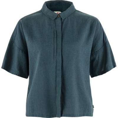 FJÄLLRÄVEN Övik Hemp Camp Shirt SS W Mountain Blue