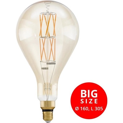 Eglo Stmívatelná LED žárovka PS160 E27/8W/230V 2100K Eglo 11686 EG11686