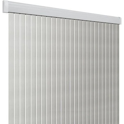 Záves dverí Arisol Band Lux farba strieborná/biela rozmery (š x v) 60 × 190 cm