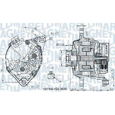 Generátor MAGNETI MARELLI 063731725010