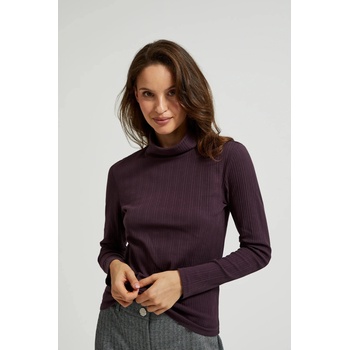 Moodo Тъмновиолетов дамски топ с дълъг ръкав Moodo | Lilav | ЖЕНИ | XS
