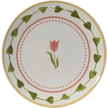 Image 1 of Kitchen goods ЧИНИЯ ПОРЦЕЛАН 874184 Ø19.3х2.1см БЯЛА С ЛАЛЕ (874184)