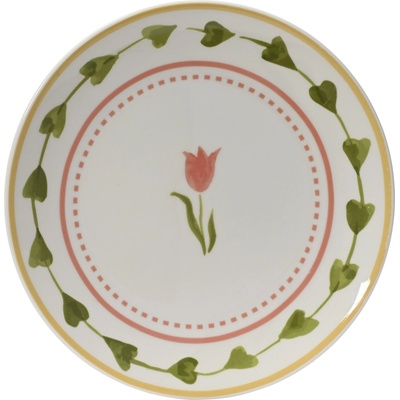 Kitchen goods ЧИНИЯ ПОРЦЕЛАН 874184 Ø19.3х2.1см БЯЛА С ЛАЛЕ (874184)