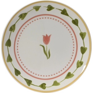 Kitchen goods ЧИНИЯ ПОРЦЕЛАН 874184 Ø19.3х2.1см БЯЛА С ЛАЛЕ (874184)