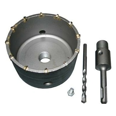 Příklepová vrtací korunka průměr 100mm se stopkou 110mm SDS+ – Sleviste.cz