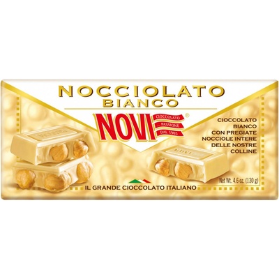 Novi Bílá s lískovými oříšky 130 g