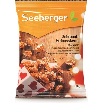 Seeberger Pražené arašidy v cukre so sezamom 150 g