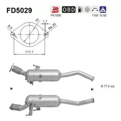 AS Filtr pevných částic ASA FD5029