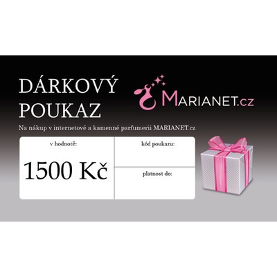darčeková poukážka tlačená 53,34€