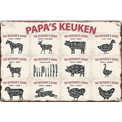 Ceduľa The Butchers Papas Keuken
