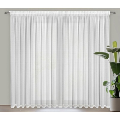 ZÁCLONA VANESA NA PÁSKE 350 X 270 CM BIELA