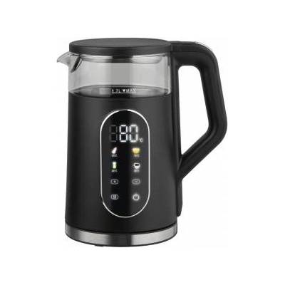 Memorysolution Glass kettle 1711 black 1.7 l