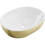 Mexen Viki 48x35 cm white/gold line pattern (21054817)