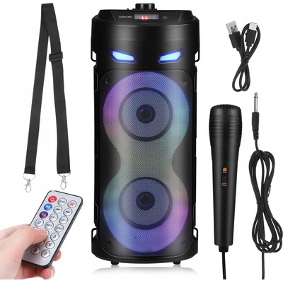 Přenosný Bluetooth reproduktor USB mikrofon karaoke dálkové ovládání ZQS4239S